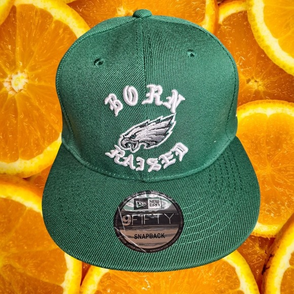 New Era Other - New Era Philadelphia Eagles‎ NFL Born Raised 9FIFTY Snapback Hat Green